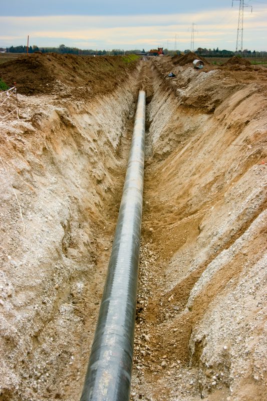 Relocated Gas Lines