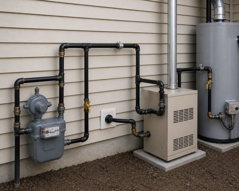Gas Pipe Installation in Fredericksburg, VA