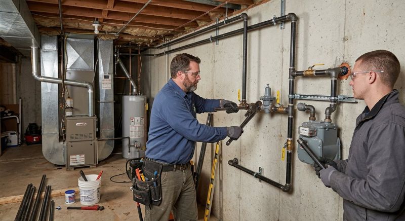 Gas Pipe Installation in Fredericksburg, VA
